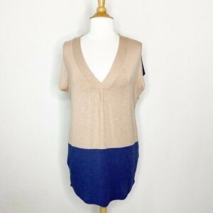 Dolan Color Blocked Pocketed Tunic Dress